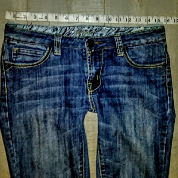 Angel Jeans Size 7 Low Rise Skinny Leg - Picture 8 of 10